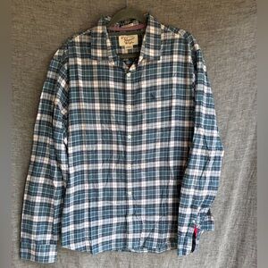 Original Penguin Blue and White Plaid Shirt